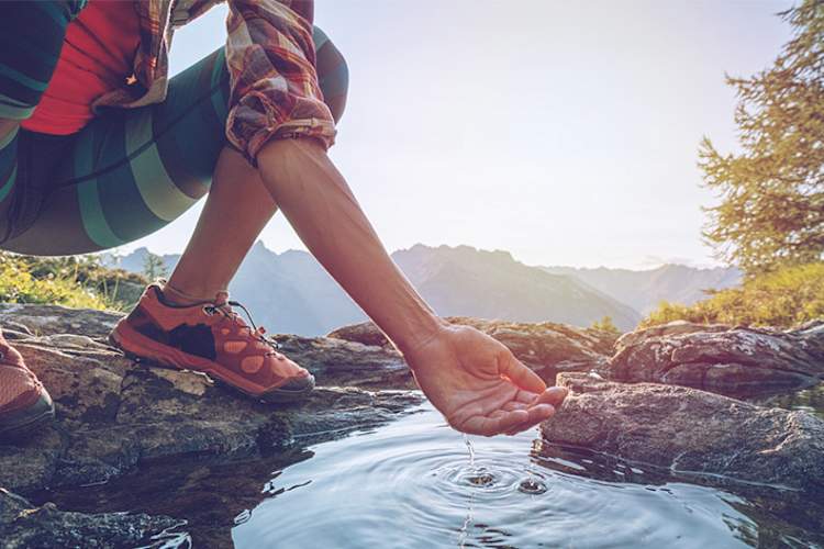 Taking a step back, self care on a nature hike.