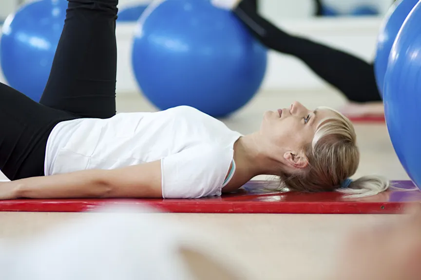 Exercising woman