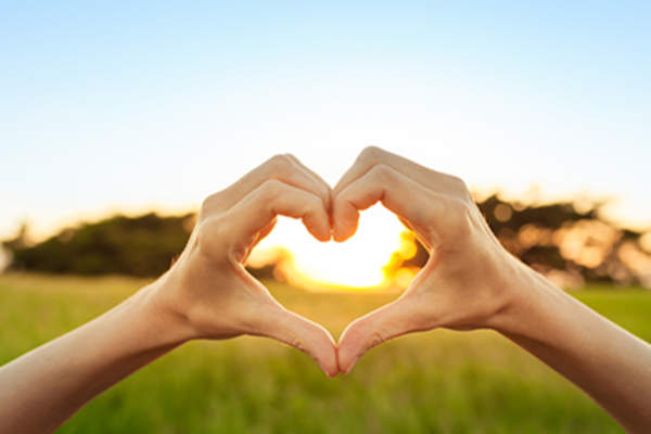Happy heart concept.