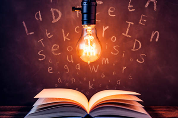 Book and knowledge for gaining knowledge.