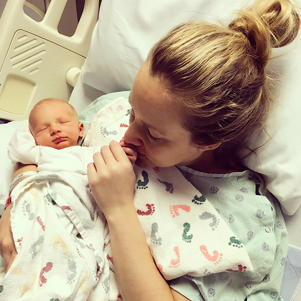 Natalie Hayden and her son