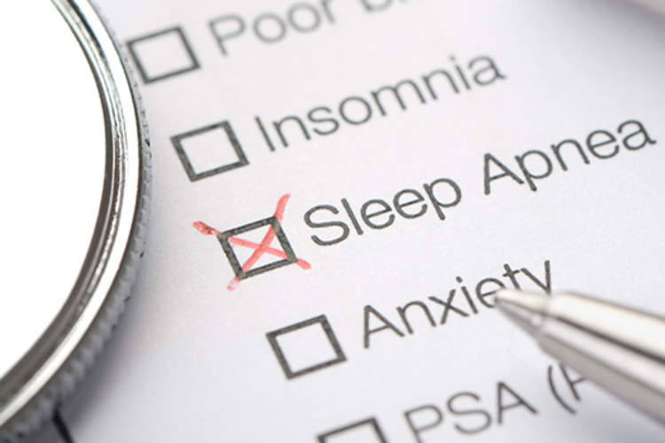 Sleep apnea diagnosis.