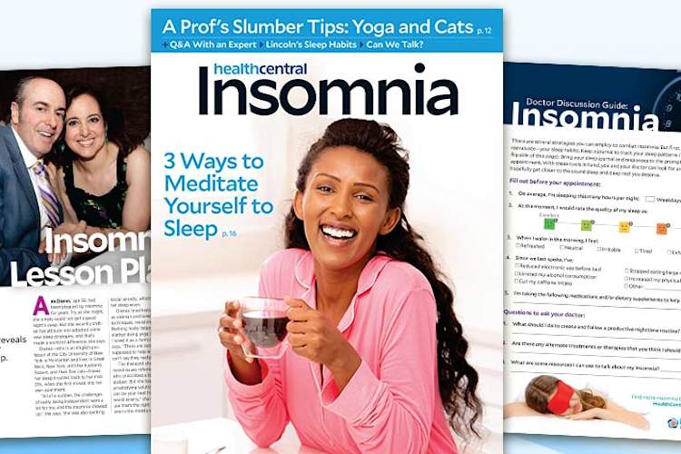 HealthCentral Insomnia Guide 2019 cover