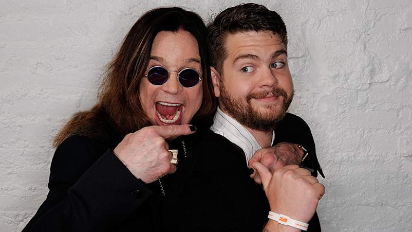 Ozzy Osbourne and son, producer Jack Osbourne visit the Tribeca Film Festival 2011