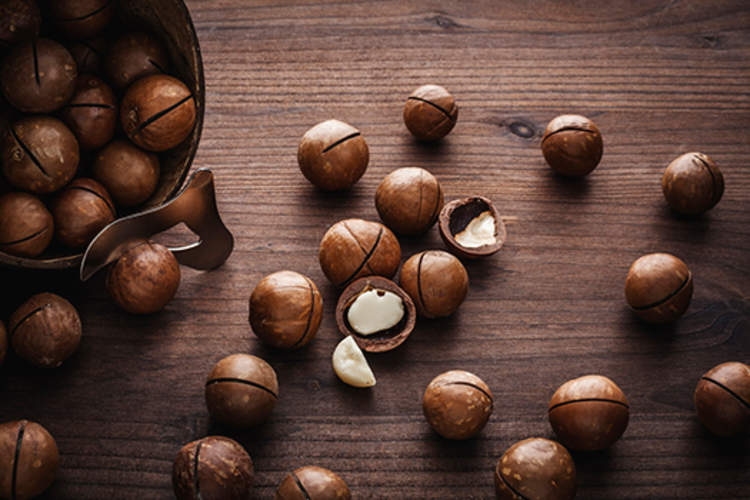 Macadamia nuts.