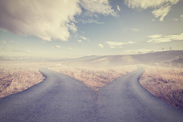 Crossroads concept.