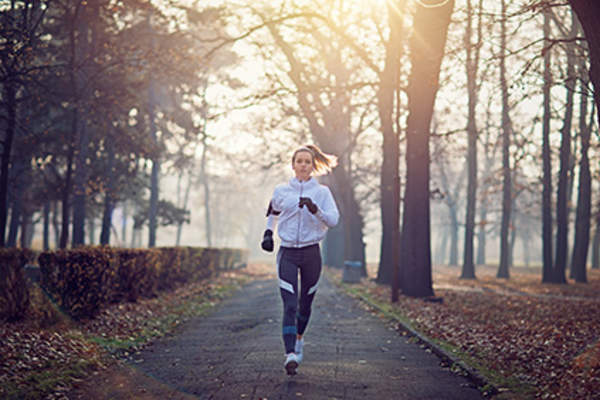 Woman exercising.