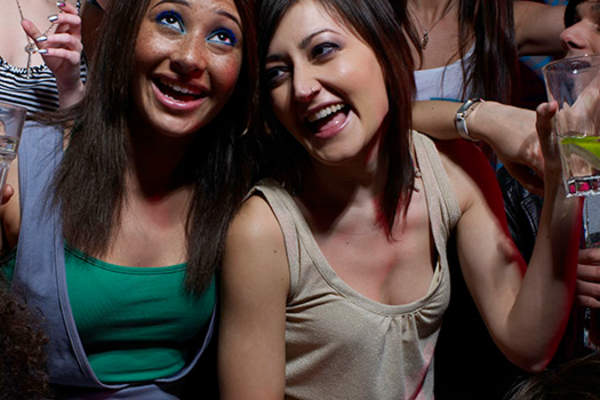 teen girls partying image