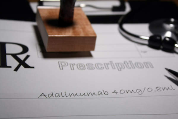 Adalimumab (humira) prescription.