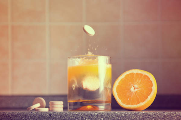 Dissolvable drinkable vitamin C