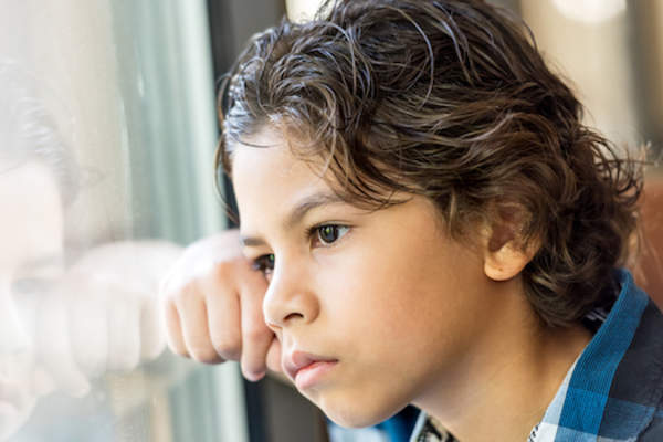 Boy with anxiety image.