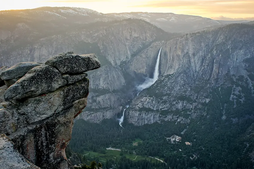 National park at sunrise.