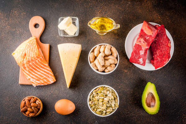 Ketogenic low carbs diet foods