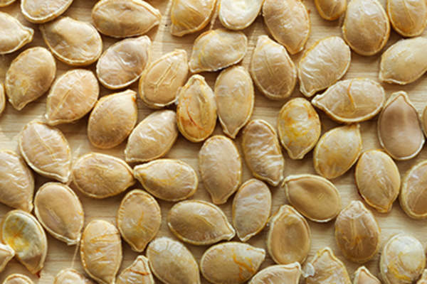 Toasted pumpkin seeds.