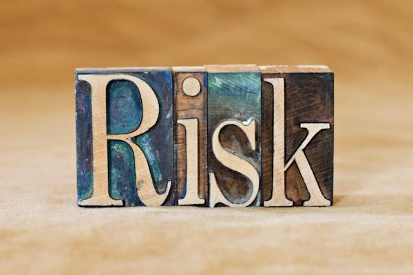 Risk spelled in blocks.