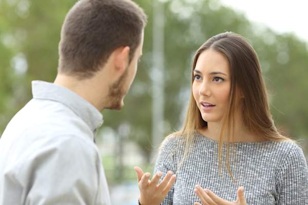 Young woman talks to her mentor.
