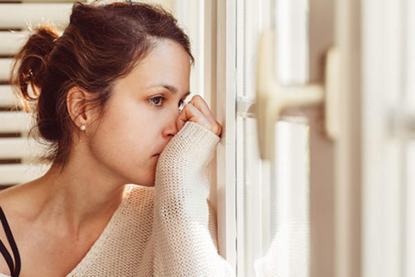 depressed desperate young woman image