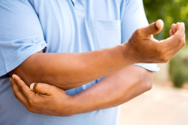 Man experiencing joint pain.