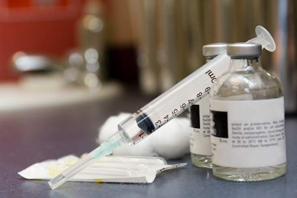 Injectable drug concept.