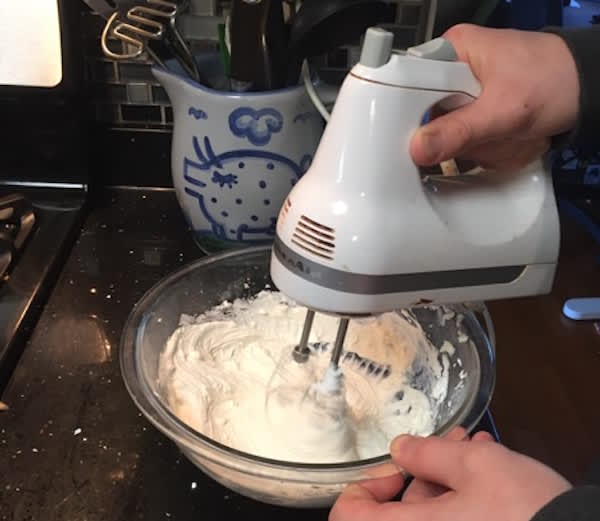 How to Make Gluten-Free Pumpkin Roll-mixing filling