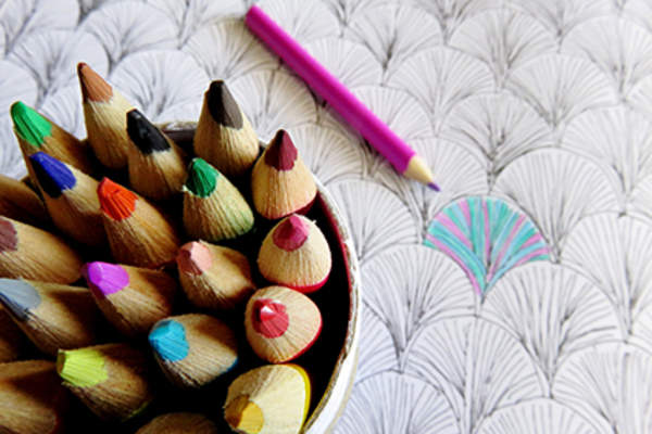 Colored pencils.