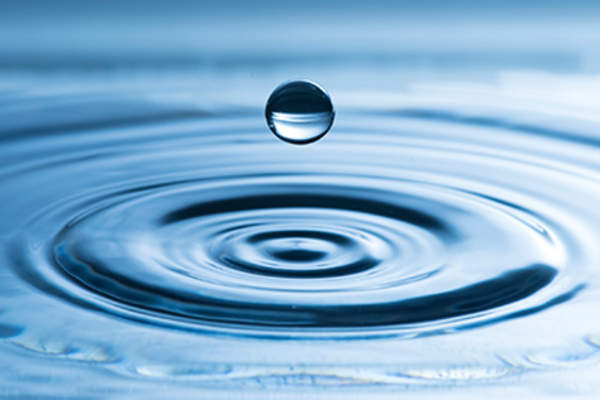 Drop from water splash.