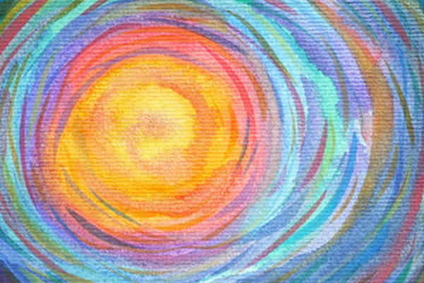 Colorful spiral.