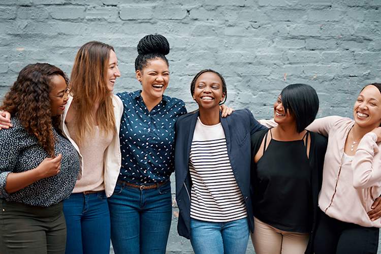 Diverse group of women.