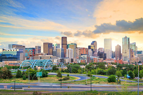 Denver, Colorado skyline.