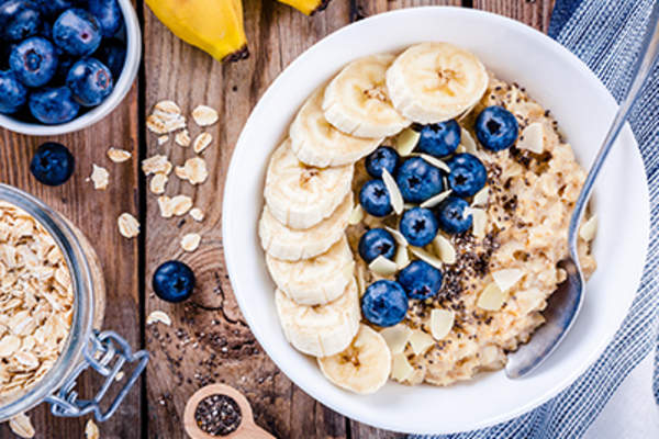 A well-balanced breakfast.