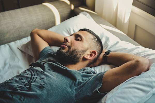 Man sleeping well