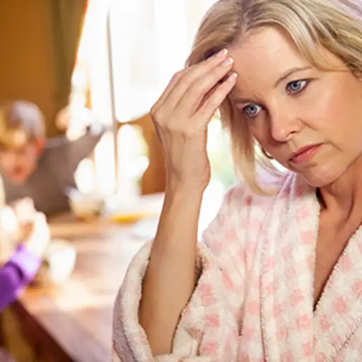 Mother overwhelmed