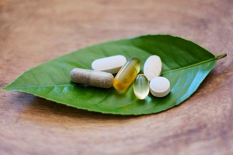 Supplements on a leaf.