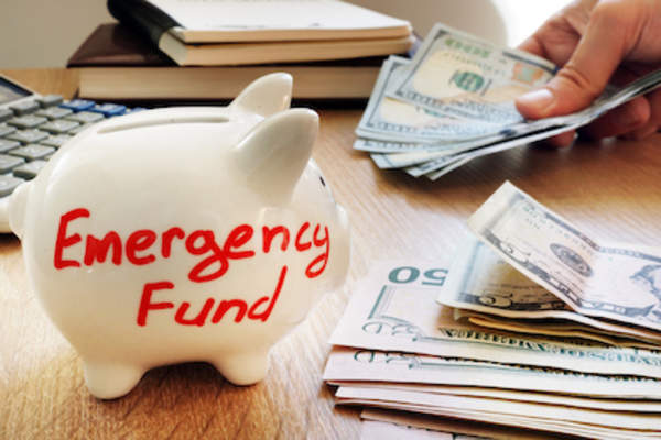 Putting money aside for emergency.