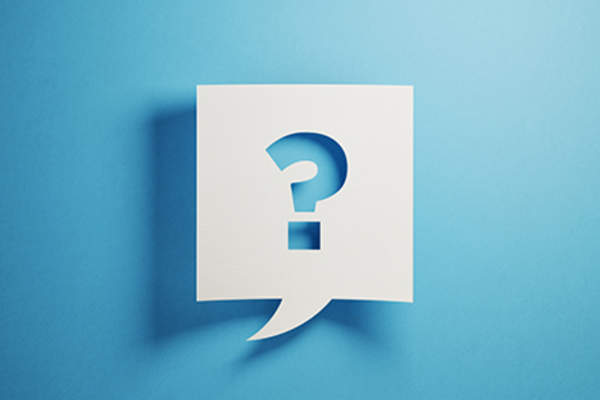 Question speech bubble.