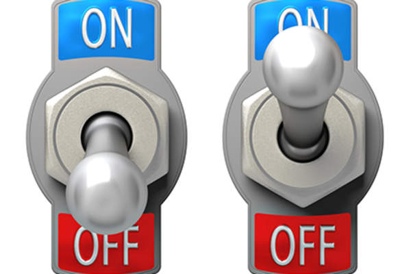 On and off switches.