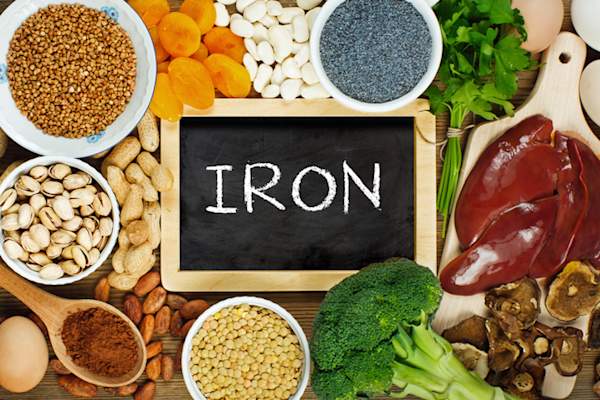 Iron rich foods.