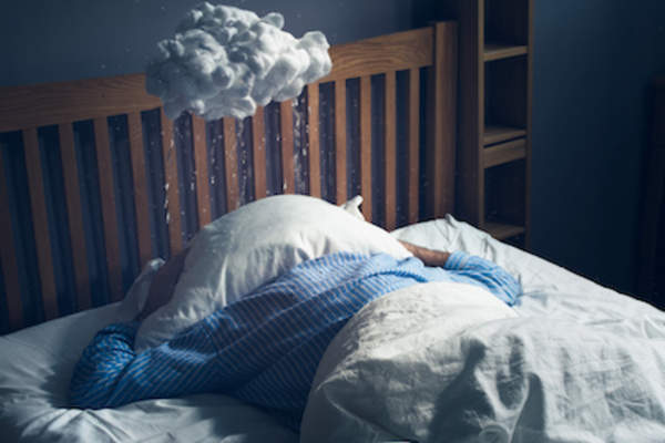 Mental state affecting sleep.