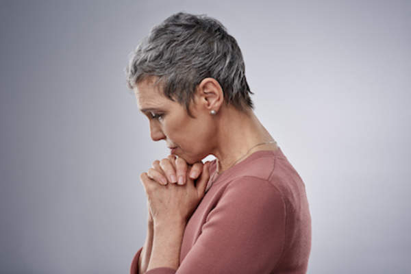 Anxious woman.