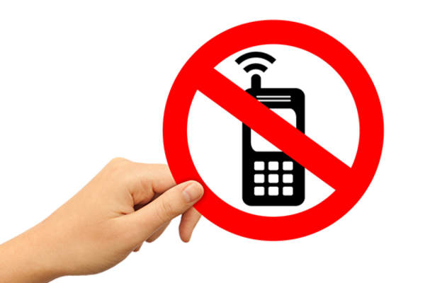 no cell phones image