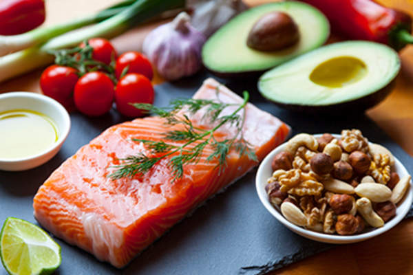 Foods used in the Mediterranean diet.