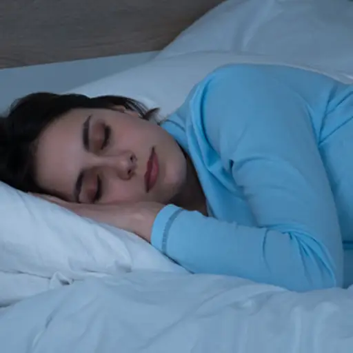 woman sleeping soundly image