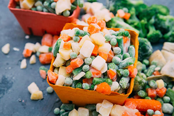 Frozen vegetables.