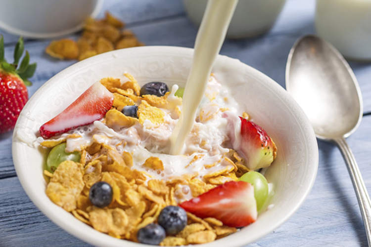 Bowl of Cereal with fruit