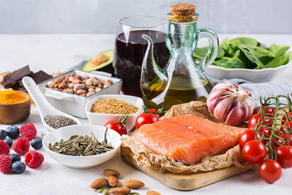 Healthy foods.