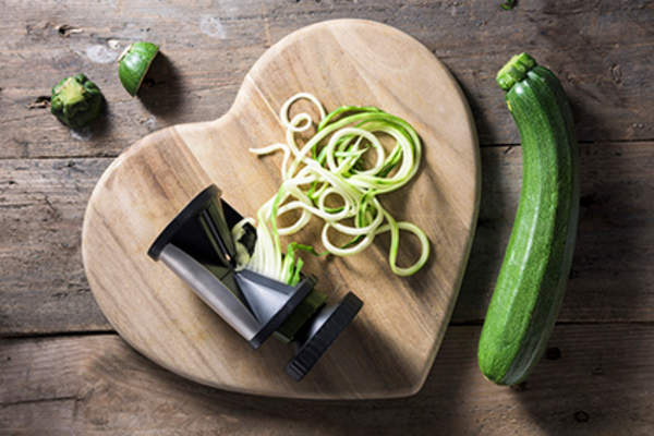 Zucchini noodles.