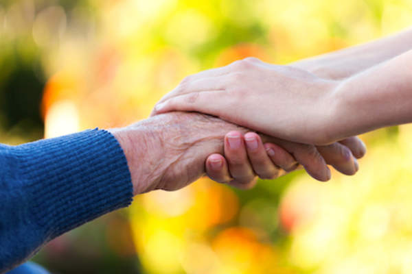 Helping hand concept, reaching out for help.