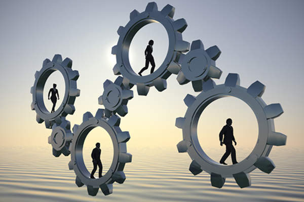 gears teamwork concept image
