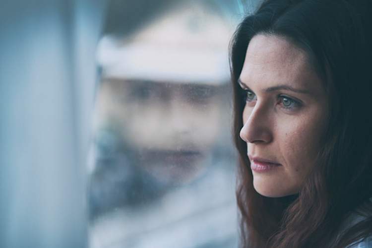 depressed anxious woman