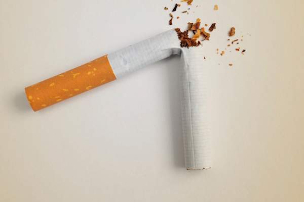 Broken cigarette.